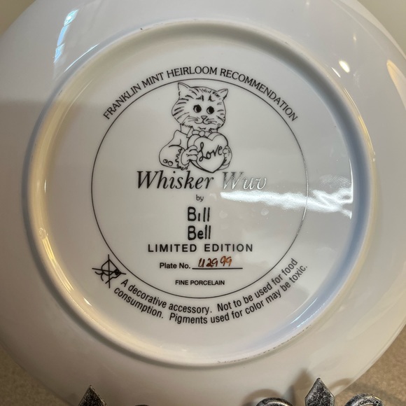 Franklin Mint Cat Lovers Collector Holiday Plates - Picture 9 of 9